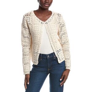 Anna Kay Womens  Eleonor Cardigan, White
